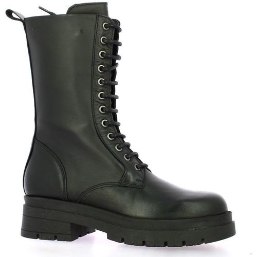 Chaussures Femme Boots General Pao Rangers cuir Noir