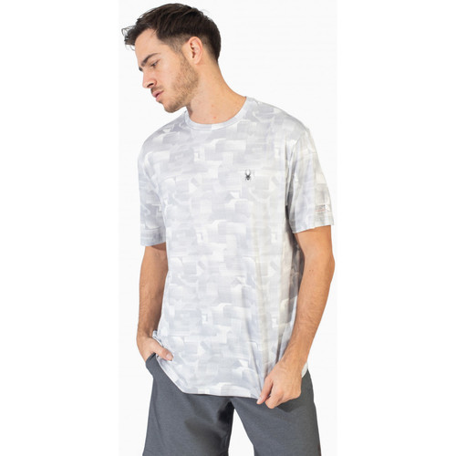 Vêtements Homme Legging - Quick Dry Spyder T-shirt manches courtes Quick-Drying UV Protection Noir