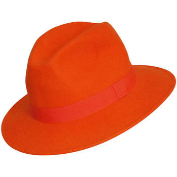 Accessoires textile Femme Chapeaux Chapeau-Tendance Chapeau borsalino laine BOGART T55 Orange