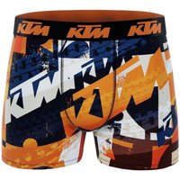 Sous-vêtements Homme Boxers Ktm Lot De 4 Boxers Coton Homme LIG Noir Orange Noir