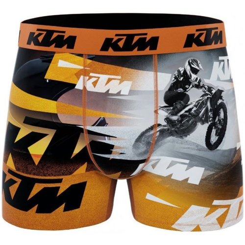 Sous-vêtements Homme Boxers Ktm Plaids / jetés BMX Orange Gris Orange