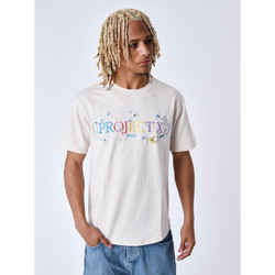 Polo Ralph Lauren Marineblå og hvidstribet T-shirt i pimajersey med spillerlogo