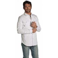 Vêtements Homme Chemises manches longues Waxx Chemise Joggjean ARTEMIS Blanc