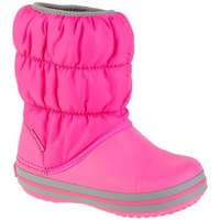 Chaussures Enfant Bottes de neige Crocs Winter Puff Boot JR Rose