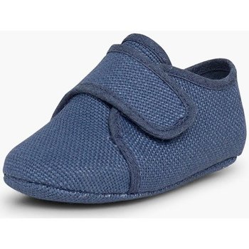 Chaussures Fille Ballerines / babies Pisamonas Bottes à Collet De Fourrure scratch Bleu