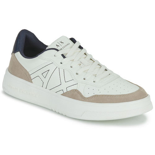 Chaussures Homme Baskets basses Armani long Exchange XV601-XUX148 Blanc / Beige
