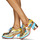 Chaussures Femme Derbies Irregular Choice AMAZON WARRIOR Doré / Rouge / Bleu
