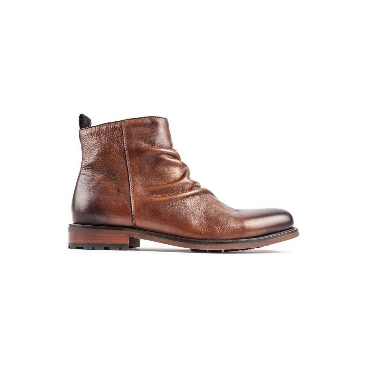 Chaussures Homme Boots Sole Crafted Axe Inside Zip Bottines Marron