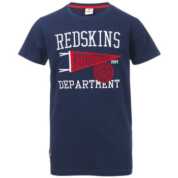 Vêtements Garçon T-shirts manches courtes Redskins TEE-SHIRT BRODE FLAG - Marine - 10 ans Multicolore