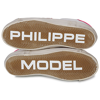 Philippe Model PRSX LOW WOMAN Blanc / Rose
