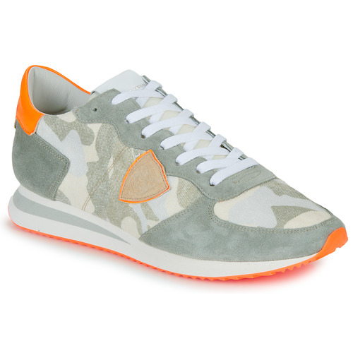 Philippe Model TRPX LOW MAN Camouflage kaki / Orange - Livraison Gratuite |  Spartoo ! - Chaussures Baskets basses Homme 221,25 €