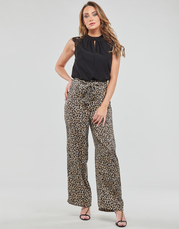 Vêtements Femme Pantalons 5 poches Vero Moda VMONY NW PANT WVN LCS Leopard