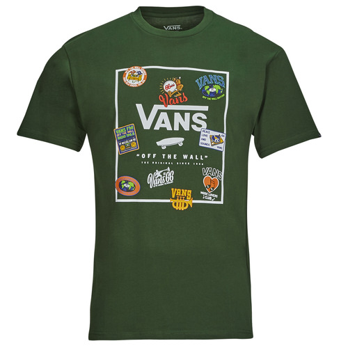 Vêtements Homme T-shirts manches courtes air Vans MN CLASSIC PRINT BOX Vert