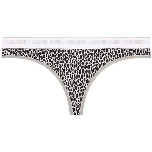 Sous-vêtements Femme Culottes & slips Calvin Klein Schals String  Ref 58772 5UL mini girafe / gris chine Multicolore