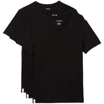 Vêtements Homme T-shirts manches courtes Lacoste TH3374 Noir