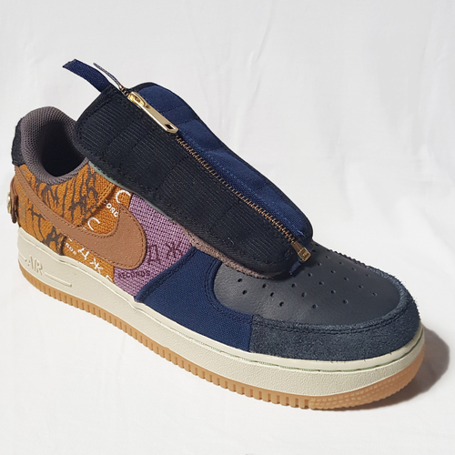 Chaussures Homme Slip ons Nike Nike Air Force 1 Low Travis Scott Cactus Jack - Taille : 43 FR Multicolore