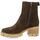 Chaussures Femme Boots Pao Boots cuir velours Marron