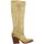 Chaussures Femme Bottes Pao Bottes cuir velours Beige