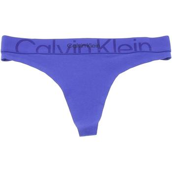 Sous-vêtements Femme Strings Calvin Klein Jeans Thong blue l Bleu