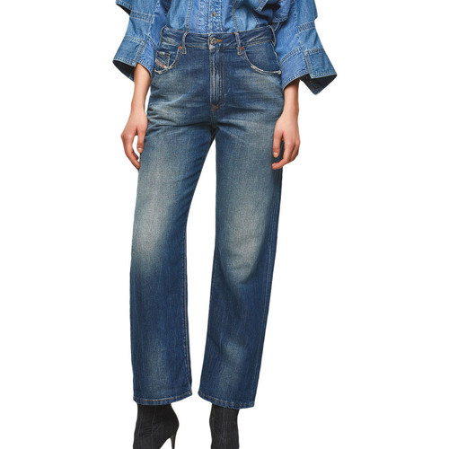 Vêtements Femme Mid-Length Jeans droit Diesel 00S6G0-009UD Bleu