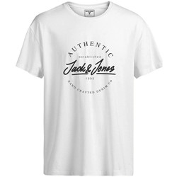 Vêtements Garçon T-shirts manches courtes Jack & Jones 12218636 Blanc