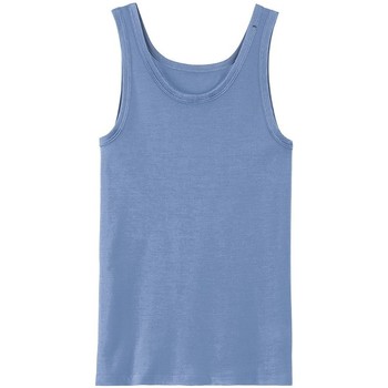 Vêtements Débardeurs / T-shirts sans manche Achel Par Lemahieu Débardeur Marcel coton Bio Bleu