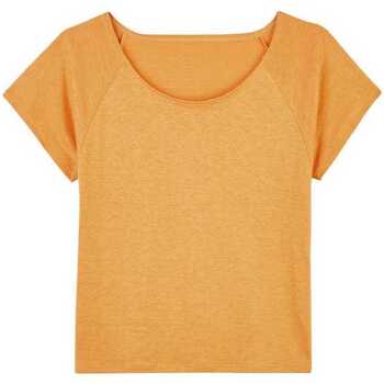 Vêtements Femme T-shirts manches courtes Achel Par Lemahieu T-shirt col rond femme lin Jaune
