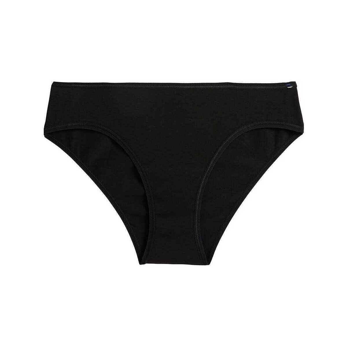 Sous-vêtements Femme Culottes & slips Achel Par Lemahieu Culotte taille basse coton Bio Noir
