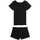 Vêtements Femme Pyjamas / Chemises de nuit Achel Par Lemahieu Pyjama T-shirt et short - La Flâneuse Noir