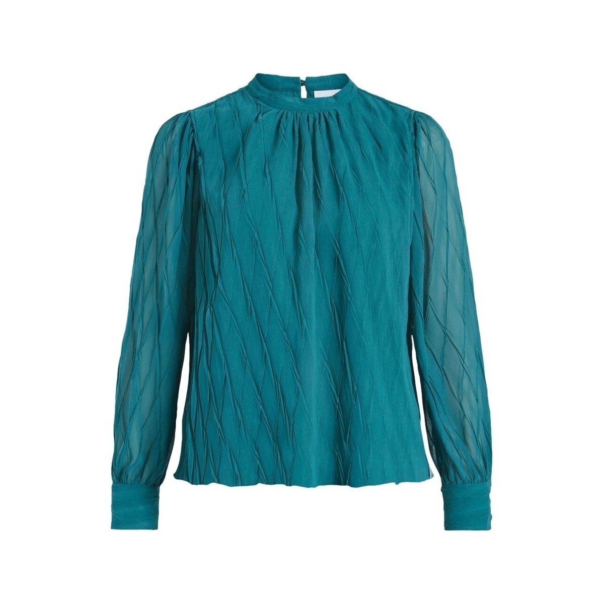 Vêtements Femme Tops / Blouses Vila Top Keladi L/S  - Shaded Spruce Bleu