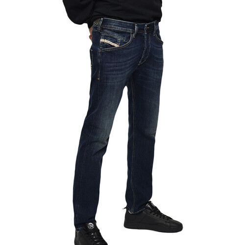 Vêtements Homme Mid-Length Jeans droit Diesel 00S4IN-0814W Bleu