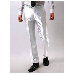 Vêtements Pantalons Kebello Pantalon Satin Blanc Blanc Blanc