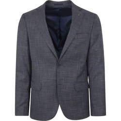 Vêtements Homme Vestes / Blazers Suitable Colbert Marron Bleu Royal Multicolore