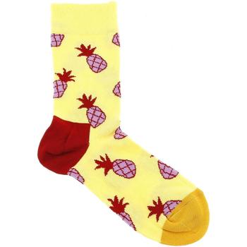 Sous-vêtements Homme Chaussettes Happy socks Pineapple jne sock Jaune