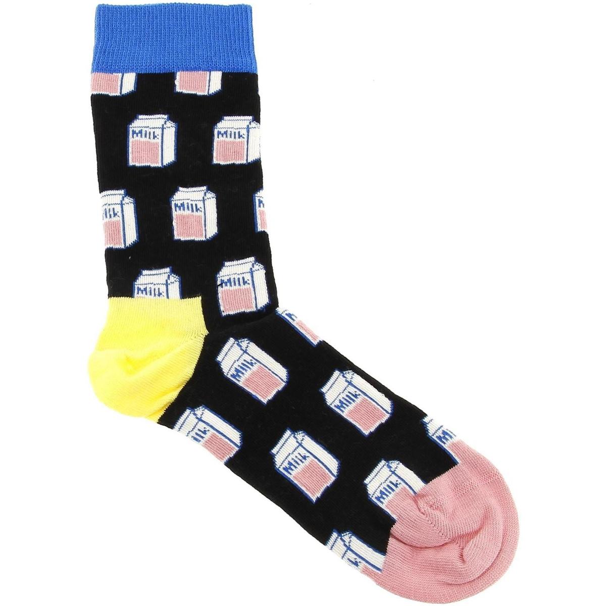 Sous-vêtements Homme Chaussettes Happy socks Milk sock Noir