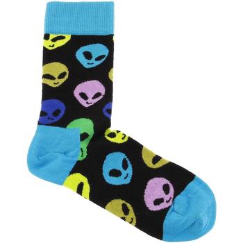 Sous-vêtements Homme Chaussettes Happy socks Alien sock Noir