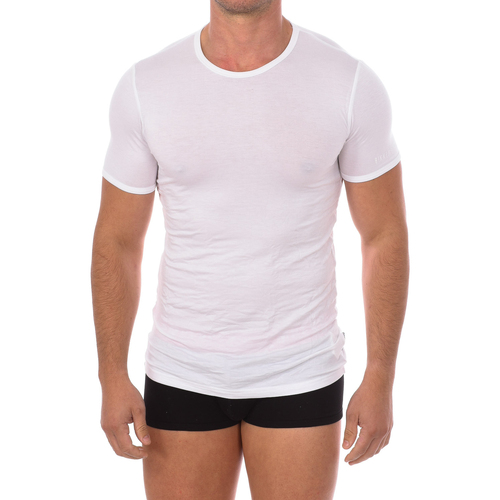 Vêtements Homme T-shirts manches courtes Bikkembergs BKK1UTS03SI-WHITE Blanc