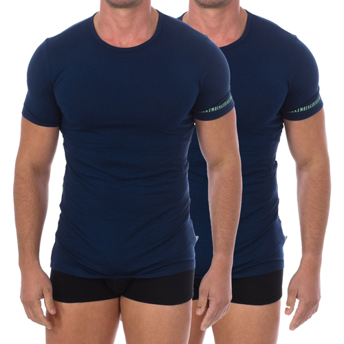 Vêtements Homme T-shirts manches courtes Bikkembergs BKK1UTS05BI-NAVY Bleu