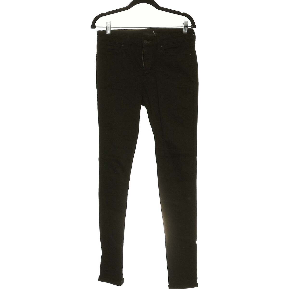 Vêtements Femme Jeans Uniqlo jean slim femme  38 - T2 - M Noir Noir