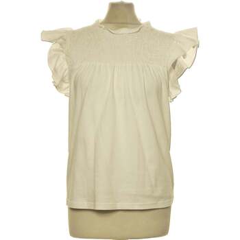 Vêtements Femme Tops / Blouses Mango top manches courtes  40 - T3 - L Blanc Blanc