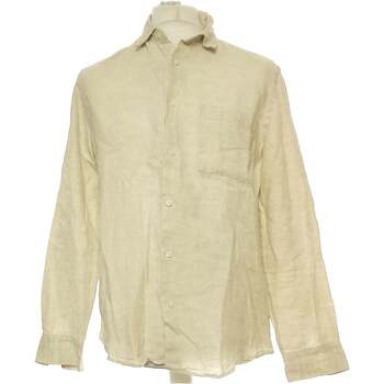Vêtements Homme Chemises manches longues Zara 40 - T3 - L Beige