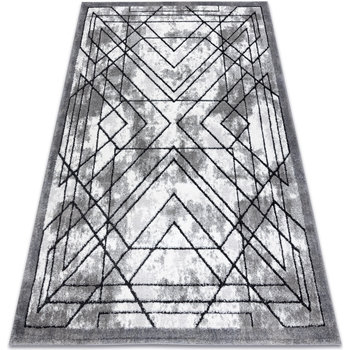 Trois Kilos Sept Tapis Rugsx Tapis moderne COZY Tico, géométrique - Structura 240x330 cm Gris