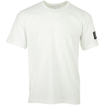 Vêtements Homme T-shirts manches courtes Calvin Klein Jeans Monogram Patch Shirt blanc