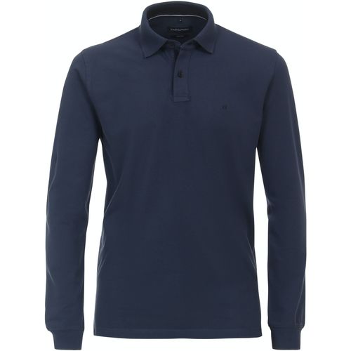 Vêtements Homme T-shirts & Polos Casa Moda Polo Manches Longues Bleu Bleu