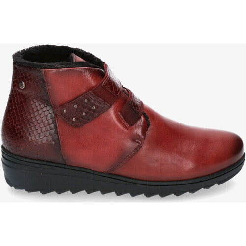 Chaussures Femme Bottines pabloochoa.shoes leather 27491 Rouge