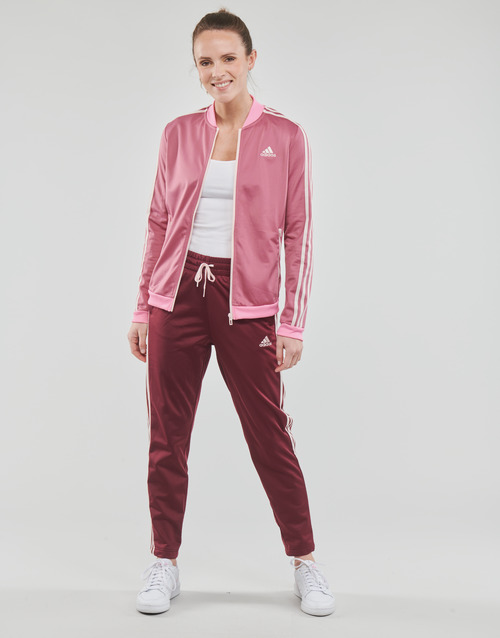 Adidas Sportswear 3S TR TS Rouge / Rose - Livraison Gratuite  Spartoo ! -  Vêtements Ensembles de survêtement Femme 35,00 €