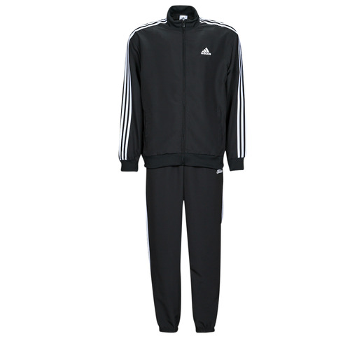 Vêtements Homme Calças adidas Essentials Plain Tapered Cuffed preto logótipo branco Adidas Sportswear 3S WV TT TS Noir