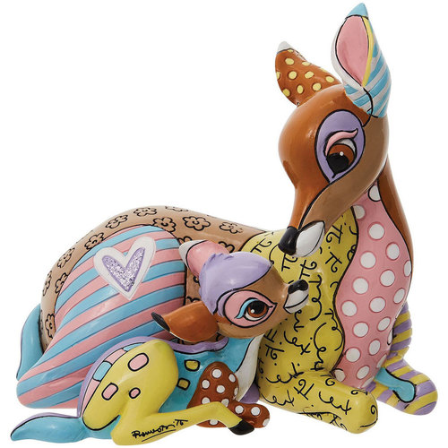 Tables de chevet Petit Porte Monnaie Clic-clac Enesco Figurine de collection Bambi et sa mère by Britto Multicolore