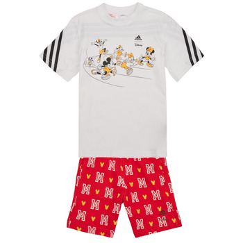 Vêtements Enfant Pyjamas / Chemises de nuit Adidas Sportswear LK DY MM T SET Blanc / Rouge