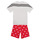 Vêtements Enfant Pyjamas / Chemises de nuit Adidas Sportswear LK DY MM T SET Blanc / Rouge